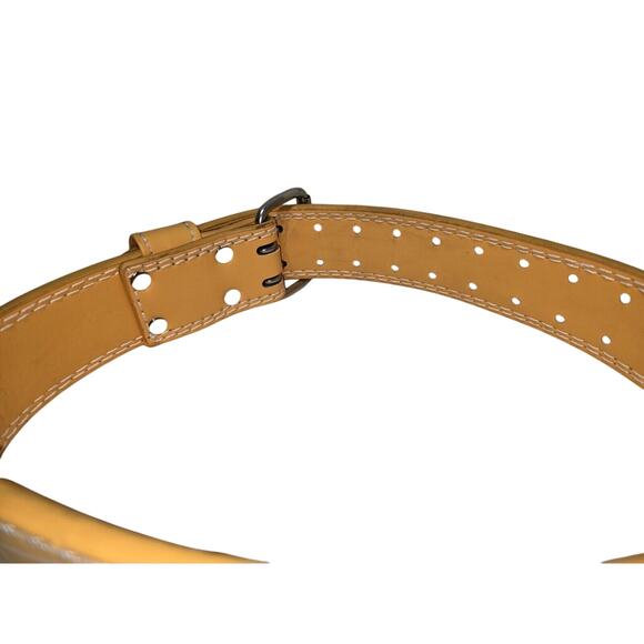 UPPPer Lifting Belt Yellow with double prong - Picture 2 of 11